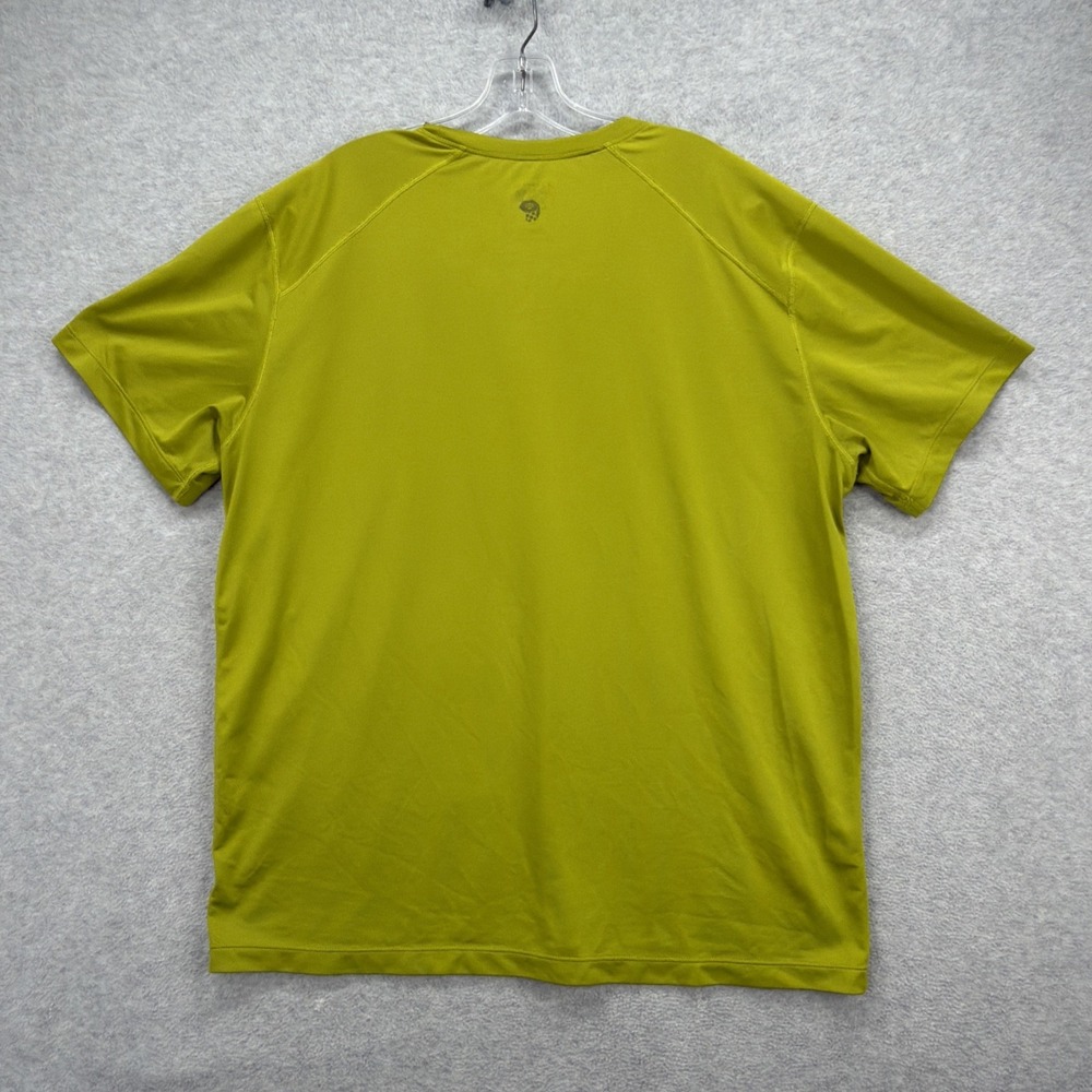 Mountain Hardwear T Shirt Men XL Green Performance Crew Short Sleeve Tee Outdoor - Picture 3 of 9